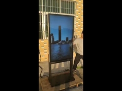 Schermo touch a parete con montaggio ottico QLED per segnaletica digitale per esterni, lettore pubblicitario