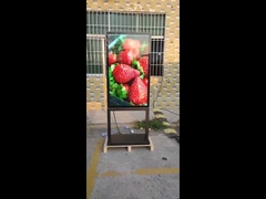 Totem digitale da esterno LCD da 55 pollici, spessore super sottile 98 mm, sistema di raffreddamento naturale