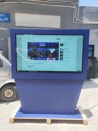 65 Inch Android Touch Screen Kiosk High Brightness Dust Resistant Energy Saving